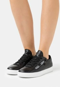 Coupon 🌟 HUGO DEVA LACE UP ZIP - Baskets Basses - Black 👏