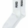 Meilleur prix ⭐ HUGO 2P SH RIB LOGO CC - Chaussettes - White ⭐