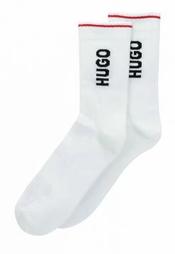 Meilleur prix â HUGO 2P SH RIB LOGO CC - Chaussettes - White â