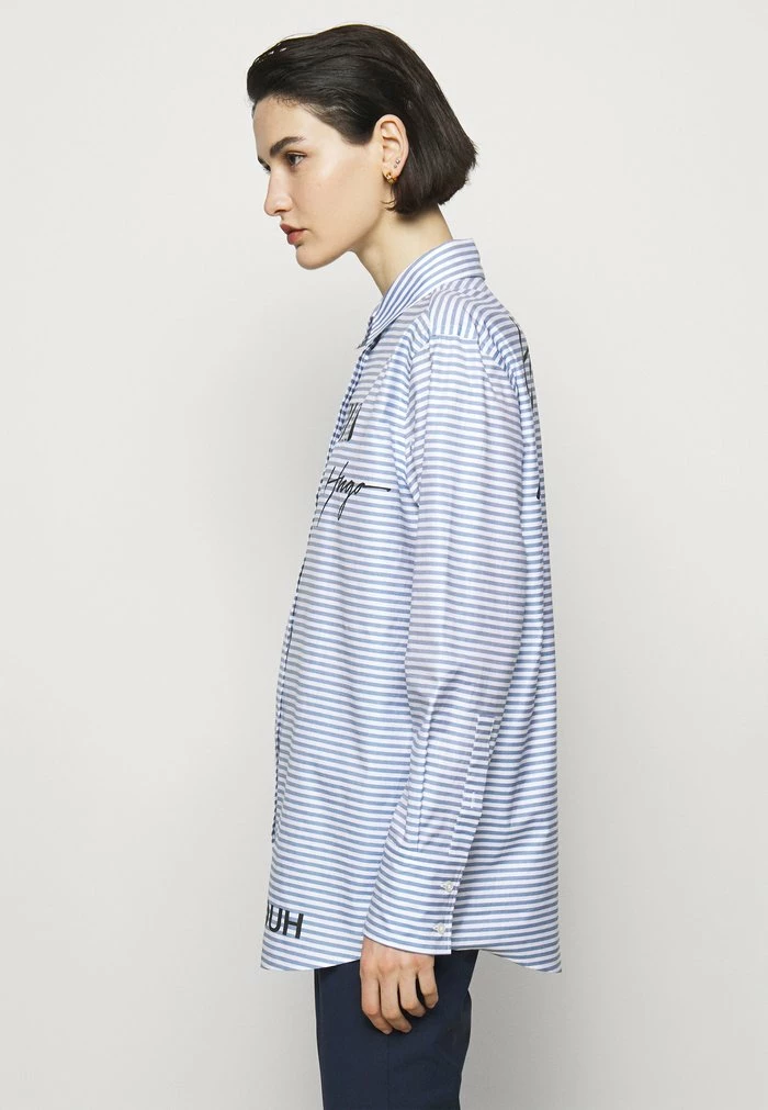 Top 10 🧨 HUGO ELOG - Blouse - Dark Blue 🥰 4 Top 10 🧨 HUGO ELOG - Blouse - Dark Blue 🥰 – Image 4