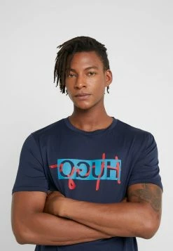 Promo 🎁 HUGO DICAGOLINO - T-shirt Imprimé - Dark Blue 🎁 -HUGO Sales a2d5429d33e046b9b27c66fe63a4da11