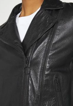 Vente flash 🤩 HUGO LOVERI - Veste En Cuir - Black 🔔 -HUGO Sales a4b99307bbbb459487c23d1895207f89