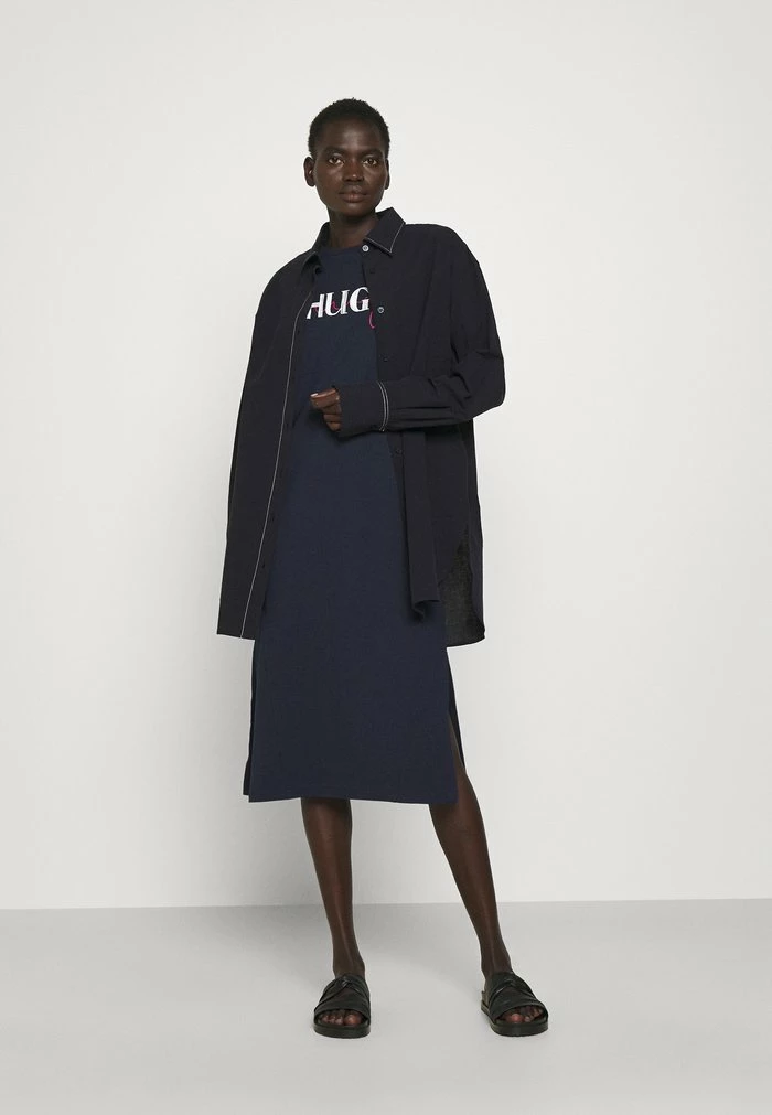Offres 😉 HUGO NAILY - Robe Longue - Dark Blue 😉 2 Offres 😉 HUGO NAILY - Robe Longue - Dark Blue 😉 – Image 2