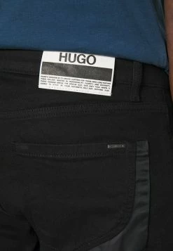 Remise 😀 HUGO - Jean Slim - Black 🧨 -HUGO Sales a87ada510ea14b769190e44d87101704