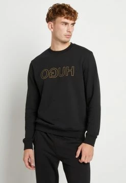 Promo 👍 HUGO DICAGO - Sweatshirt - Black/gold 🎉