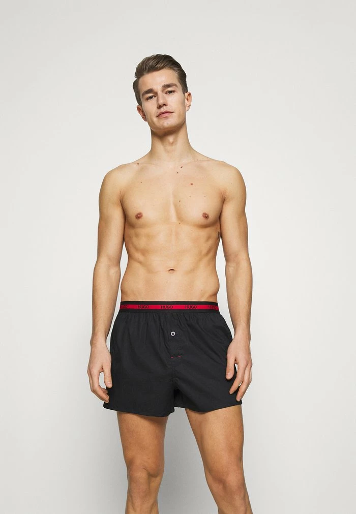 Nouveau 👍 HUGO 2 PACK - Caleçon - Black 🥰 1 Nouveau 👍 HUGO 2 PACK - Caleçon - Black 🥰