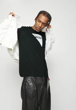 Tout neuf 👏 HUGO DAGILE - T-shirt Imprimé - Black 🧨 -HUGO Sales ab56a02c37164f49ad582dcd710eacb2