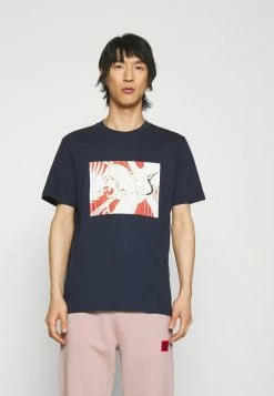Top 10 🧨 HUGO DOLIVE - T-shirt Imprimé - Dark Blue 👍