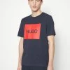 Remise 🛒 HUGO DULIVE - T-shirt Imprimé - Dark Blue 🤩