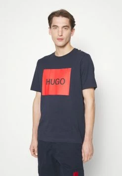 Remise 🛒 HUGO DULIVE - T-shirt Imprimé - Dark Blue 🤩