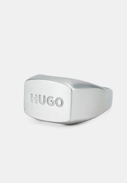 Top 10 😍 HUGO LOGOBOLD - Bague - Silver-coloured 🥰 -HUGO Sales b064feb53d00479986d02ca054453572