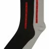 Meilleur prix 🤩 HUGO 2P RS RIB TAPE CC - Chaussettes - Grey ⌛