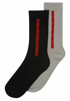 Meilleur prix 🤩 HUGO 2P RS RIB TAPE CC - Chaussettes - Grey ⌛