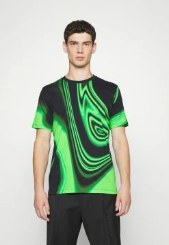 Offres ⌛ HUGO DLITCH - T-shirt Imprimé - Black ⌛