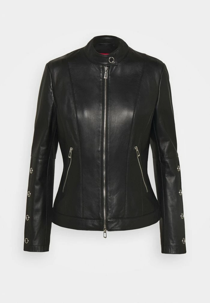 Sortie ✨ HUGO LISAKA - Veste En Cuir - Black 😍 6 Sortie ✨ HUGO LISAKA - Veste En Cuir - Black 😍 – Image 6