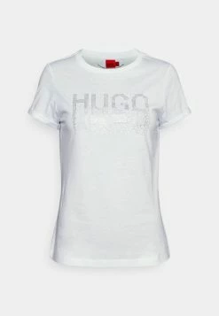 Bon marché 🔥 HUGO THE SLIM TEE - T-shirt Imprimé - White 🛒 -HUGO Sales b363156df309456cad033bb3660414d9