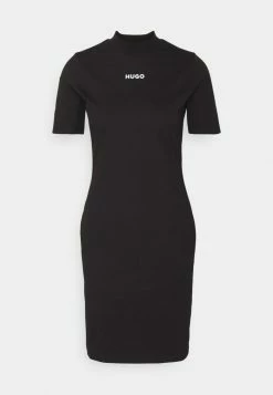 Budget ✔️ HUGO NARCISSA - Robe En Jersey - Black ⌛ -HUGO Sales b4705dfa4c7649229a1488a0427eb2d8