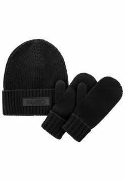 Le moins cher 💯 HUGO SET - Gants - Black 😉