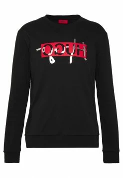 Sortie 👏 HUGO DICAGO - Sweatshirt - Black 🧨 -HUGO Sales b89d4d0187e04d0fae9b3ea3656f2706