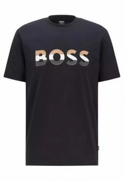 Nouveau 🔔 HUGO TIBURT - T-shirt Imprimé - Black ❤️