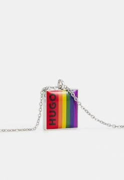 Acheter 🛒 HUGO PRIDE NECKLACE UNISEX - Collier - Silver-coloured 🌟 -HUGO Sales badf2bd2953e40e4b49b78de6cbf2be4