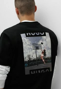 Promo 🔔 HUGO T-shirt Imprimé - Black 💯 -HUGO Sales bb527c8f127046cf97dfb41de77a1fab