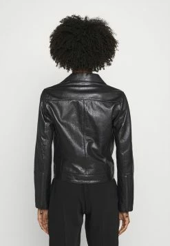 Vente flash 🤩 HUGO LOVERI - Veste En Cuir - Black 🔔 -HUGO Sales bd46c7c786614c848dd913e033a90e2e