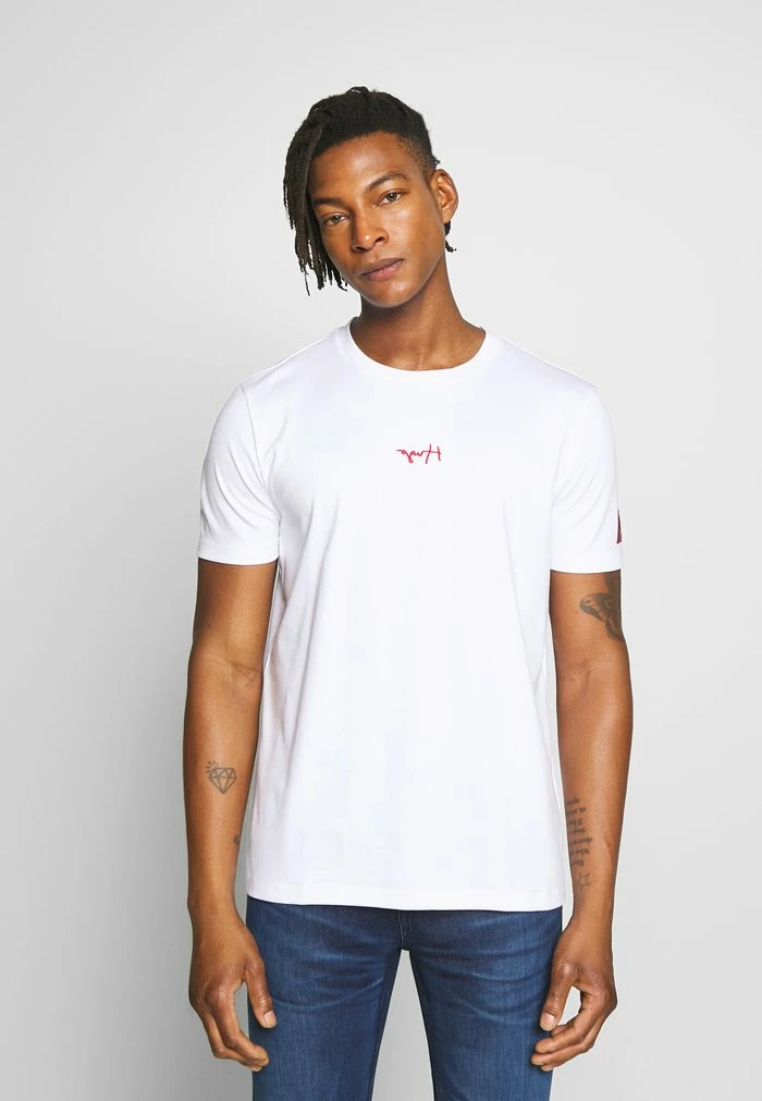 Grosses soldes đ HUGO DURNED - T-shirt Imprimé - White â 1 Grosses soldes đ HUGO DURNED - T-shirt Imprimé - White â