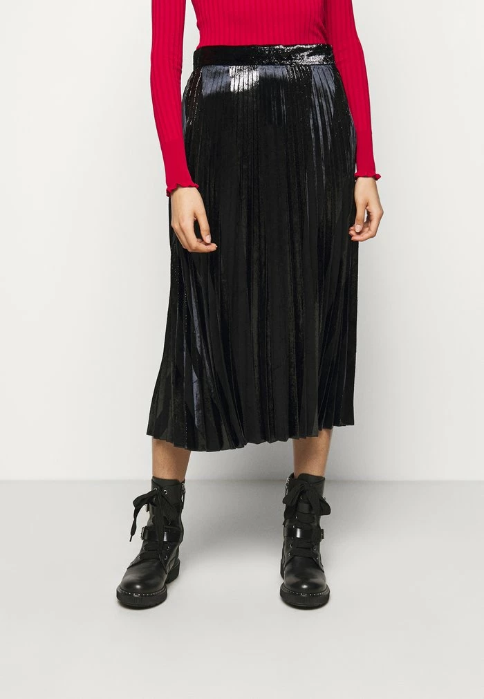 Promo 🎉 HUGO RAPLISSA - Jupe Plissée - Black 🔔 1 Promo 🎉 HUGO RAPLISSA - Jupe Plissée - Black 🔔