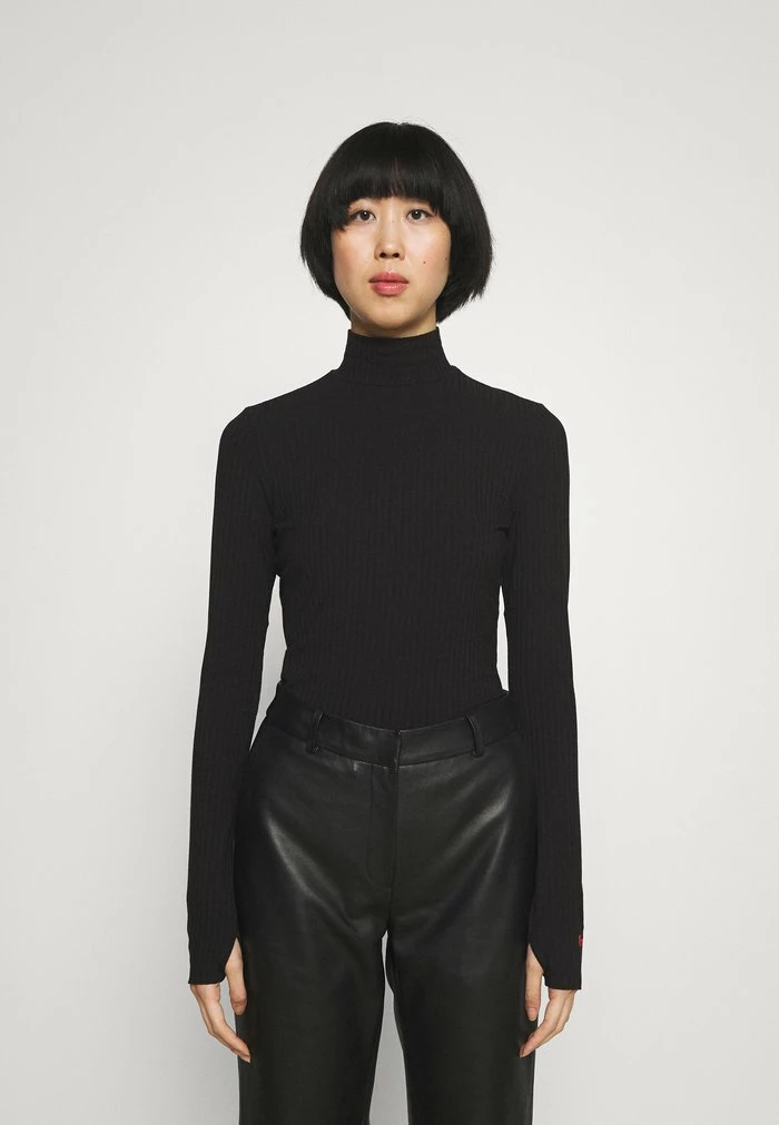 Remise 🌟 HUGO NINELLI - T-shirt à Manches Longues - Black 💯 1 Remise 🌟 HUGO NINELLI - T-shirt à Manches Longues - Black 💯