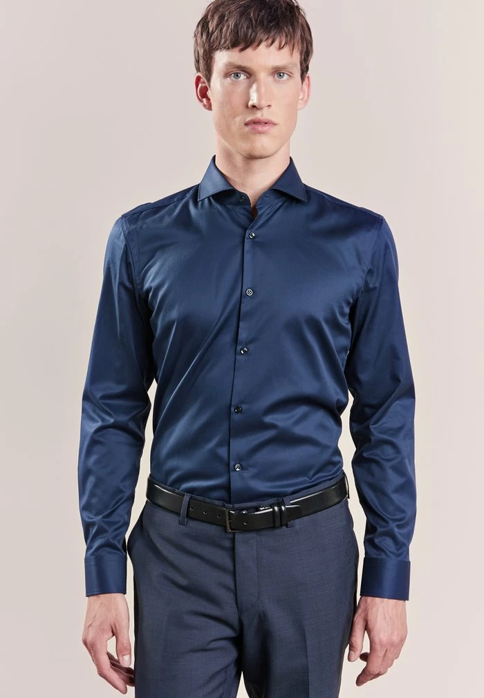 De gros 🔔 HUGO JASON - Chemise Classique - Dark Blue 🌟 1 De gros 🔔 HUGO JASON - Chemise Classique - Dark Blue 🌟