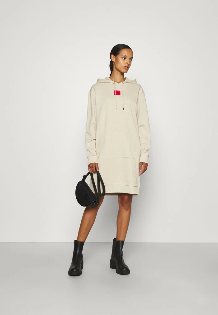 Le moins cher 🎁 HUGO DASERENA LABEL - Robe De Jour - Light Beige 😍 2 Le moins cher 🎁 HUGO DASERENA LABEL - Robe De Jour - Light Beige 😍 – Image 2