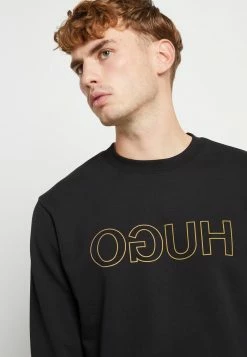Promo 👍 HUGO DICAGO - Sweatshirt - Black/gold 🎉 -HUGO Sales cb529361ed524a6880f5a6f9f9444be3