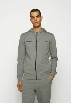 Le moins cher 👍 HUGO DAPIE - Sweat à Capuche Zippé - Open Grey ✔️