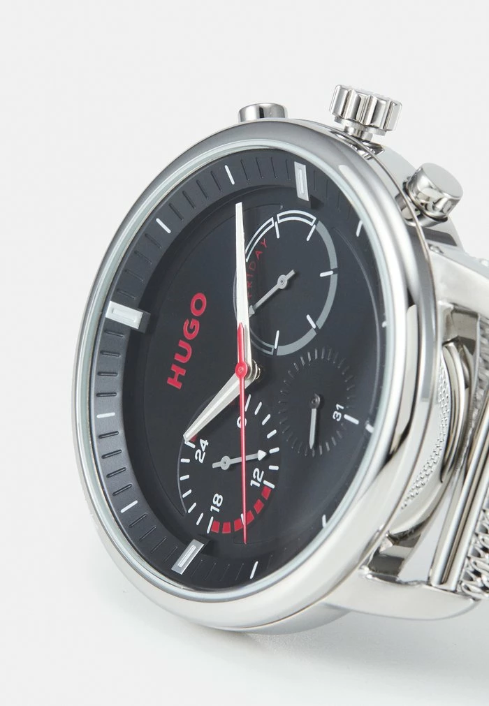 Coupon ⌛ HUGO ADVISE - Montre - Silver-coloured/black 🔥 6 Coupon ⌛ HUGO ADVISE - Montre - Silver-coloured/black 🔥 – Image 6