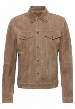 Grosses soldes ⭐ HUGO LUMIKO - Veste En Cuir - Light Beige 🎁