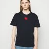 Grosses soldes 🌟 HUGO DIRAGOLINO - T-shirt Basique - Dark Blue 😀