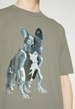 Budget 🎉 HUGO DOBODOG - T-shirt Imprimé - Medium Grey 💯 -HUGO Sales d2c04ff7f5334387b3773b44a6789aae