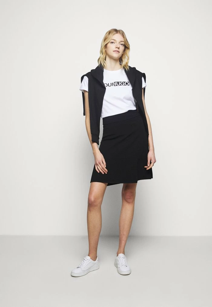 Top 10 ✔️ HUGO SEBREENA - Jupe Trapèze - Black 🎉 2 Top 10 ✔️ HUGO SEBREENA - Jupe Trapèze - Black 🎉 – Image 2