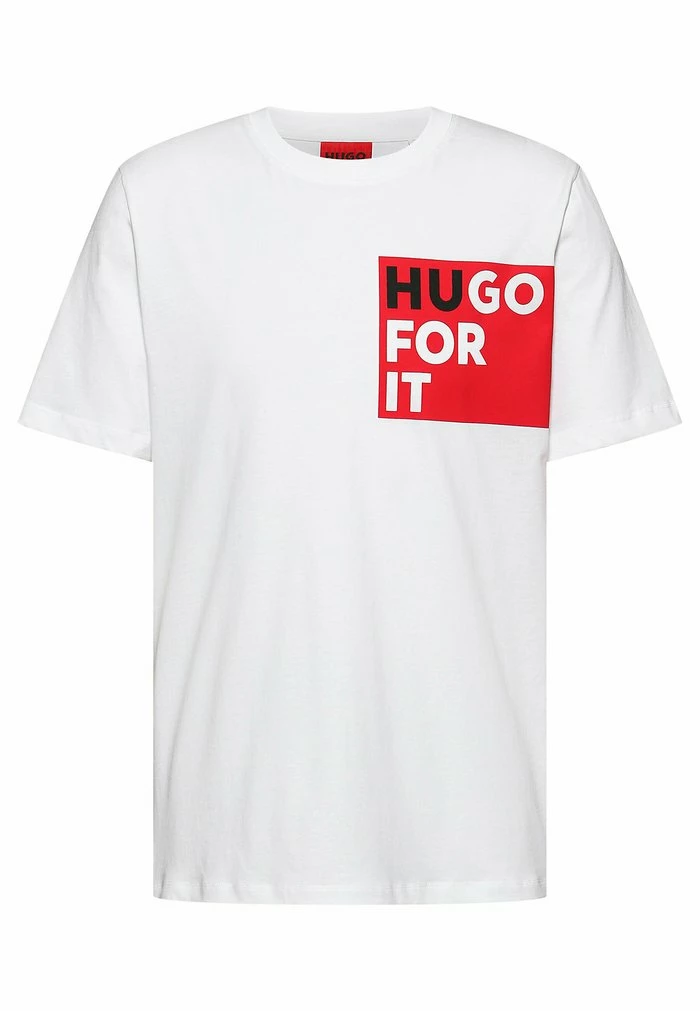 De gros 😀 HUGO T-shirt Imprimé - White 😍 1 De gros 😀 HUGO T-shirt Imprimé - White 😍