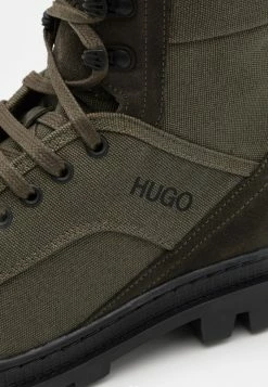 Coupon 👍 HUGO BUSTLER - Bottines à Lacets - Dark Green 😍 -HUGO Sales d54f76c1c07f4f718a11270e1483953f