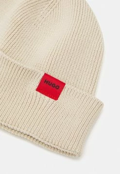 Budget 😍 HUGO XISH UNISEX - Bonnet - Light Beige 👍 -HUGO Sales d779bbb7e31b4fa595666f6ce693ece9
