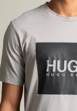 De gros ⭐ HUGO T-shirt Imprimé - Grau ❤️ -HUGO Sales d7d1c5e790954adf97272e480d711e64