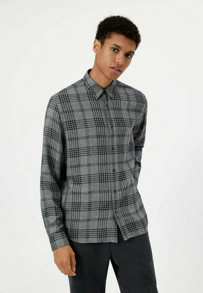 Budget 😉 HUGO EMERO - Chemise - Anthracite 🔥 1 Budget 😉 HUGO EMERO - Chemise - Anthracite 🔥