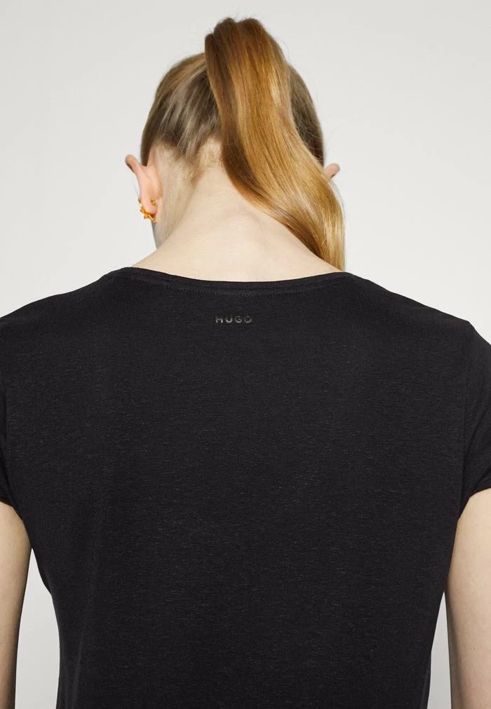 Bon marché 🤩 HUGO DAZALEA - T-shirt Basique - Black 🔥 7 Bon marché 🤩 HUGO DAZALEA - T-shirt Basique - Black 🔥 – Image 7