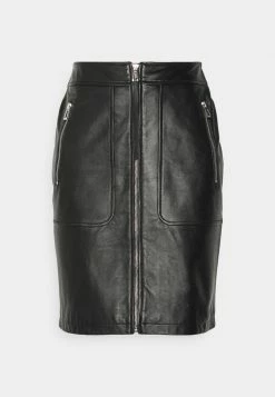 Meilleure vente 🤩 HUGO LURELA - Jupe En Cuir - Black 🔔 -HUGO Sales dabcf261ff554efba78d0838f2e5f5d1