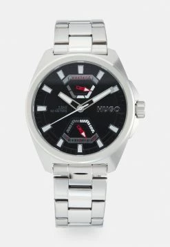Budget 🤩 HUGO EXPOSE - Montre - Silver-coloured/black 🎁