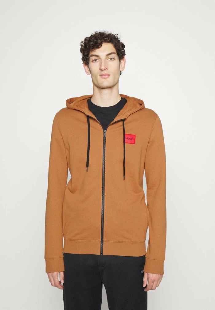 De gros 💯 HUGO DAPLE - Sweat à Capuche Zippé - Medium Brown ✨ 1 De gros 💯 HUGO DAPLE - Sweat à Capuche Zippé - Medium Brown ✨