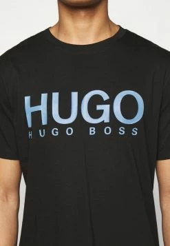 Meilleure vente 👏 HUGO DOLIVE - T-shirt Imprimé - Black/blue 😉 -HUGO Sales dbf8be741d004158a167533093fe07f1