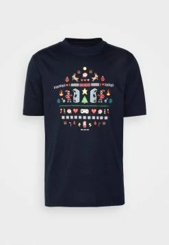 Budget 👏 HUGO XMAS - T-shirt Imprimé - Dark Blue 🥰 -HUGO Sales dc5f61c99432430a8f2c1eab271f27a1